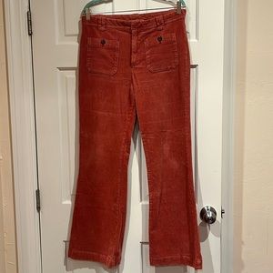Free People wide leg cords size 10